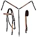 Tahoe Tack Basket Weave Leather Overlay Nylon Headstall, Breast Collar, and Reins Setthumb 1