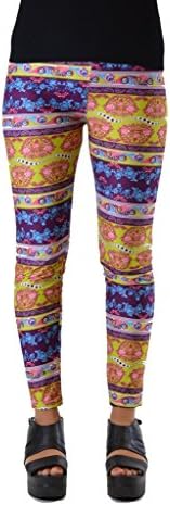 Golden Black Juniors Fun Printed Leggings