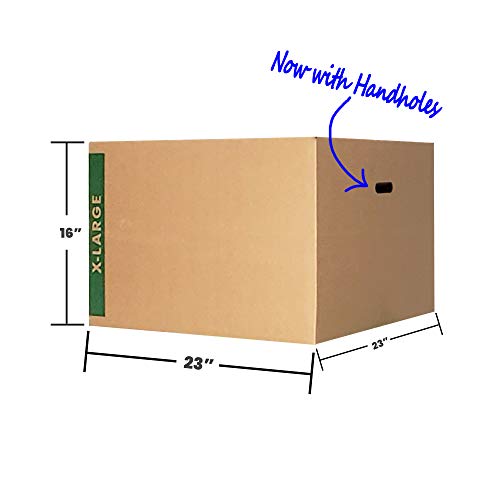 Extra Large Moving Boxes with Handles Pack of 10 23"x23"x16" Cheap