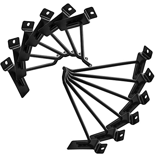 48Pack 6"and 8" Black Slatwall Hooks, Heavy Duty Slatwall Hooks & Hangers for Commercial Retail
