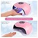 UV Gel Light Nail Lamp, Vanshi Upgraded 72W UV LED Nail Dryer Curing Lamp with 4 Timer Setting & Auto Sensor, Professional Gel Nail Lamp for Fast Drying Fingernails and Toenails