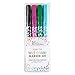 Erin Condren Fine Tip Wet Erase Markers Set of 4 - Black, Magenta, Kelly Green, Turquoise. Small Skinny Markers for Whiteboards and Overhead Transparent Projectors.