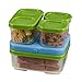 Rubbermaid LunchBlox Sandwich Kit, Green, Pack of 2