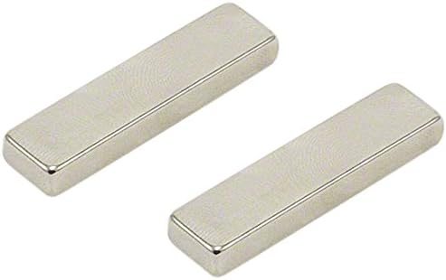 N42 Neodymium Magnet for Arts Crafts, Model Making, DIY, Hobbies, Office, and Home - 40mm x 10mm x 5mm thick - 8.3kg Pull - Pack of 2