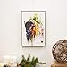 Dean Crouser American Bison Gallery Wrapped Canvas Print 10 x 15 Ash Wood Framed Wall Art Plaque