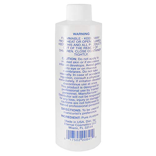 Eternal Professional Nail Polish Remover - 100% Pure Acetone (16 Ounces) - Thumbnail 2