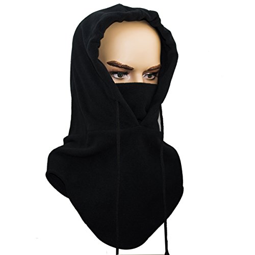 Miracu Heavyweight Balaclava Windproof Ski Face Mask Winter Fleece Hat/Hood Outdoor