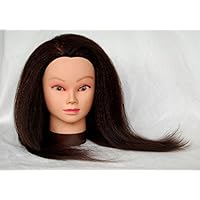 Zvena Beauty 22 " Cosmetology 100% Yak Hair Mannequin Manikin Training Head - KATIE