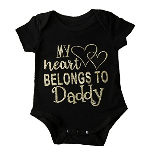 LUNIWEI Kids Baby Boy Girl Letter Jumpsuit Romper Headband Outfits