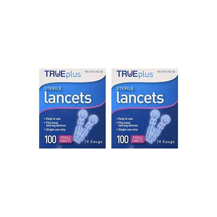 Trueplus Sterile Lancets, 28 Gauge, 100 Count