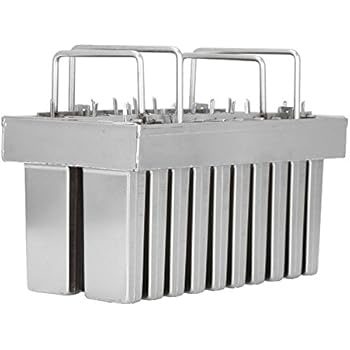 20pcs Stainless Steel Molds for Popsicles Maker Ice Lolly Ice Cream Pops Bars Stick Holder (A)