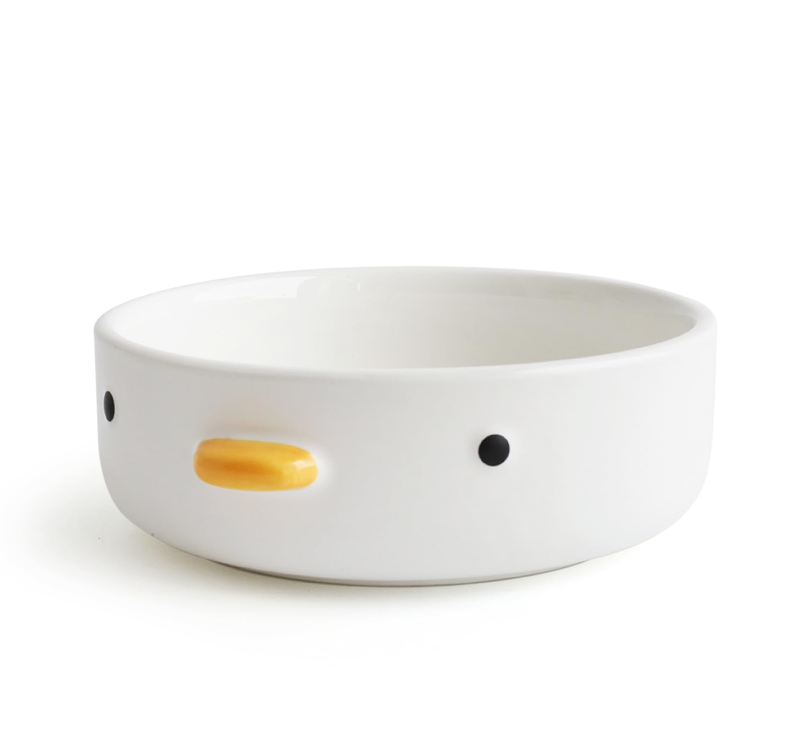 PURROOM Funny Cute Duck 6'' Salad Bowl, Handmade Glaze Chick Safety Ceramics Flat Bottomed Bowl, Home Family, Friend. — image 1