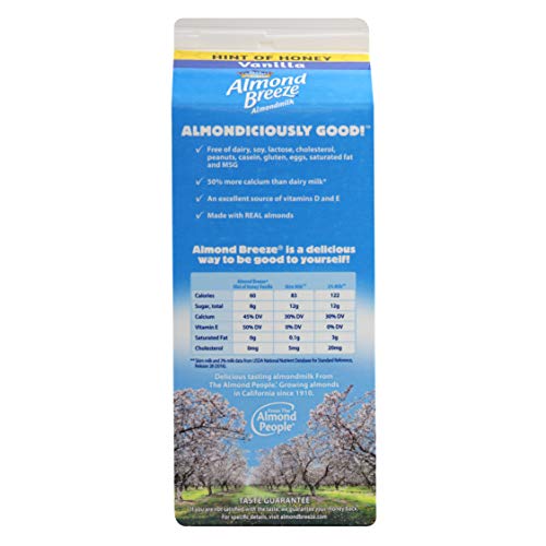 Almond Breeze Hint of Honey, Vanilla, Almondmilk , 64, fl oz