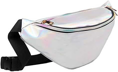 Fanny Pack Waist Bag Women Pouch Bum Holographic Iridescence Shiny Vacation Party