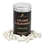 Calcium D-Glucarate (CDG), 60 Capsules | 500mg, Regulates Excess Estrogen Levels & inhibits Estrogen Dominance, Supports Hormonal Acne, Hot Flashes, Detox, Cleanse, Liver, Weight Loss, Metabolism