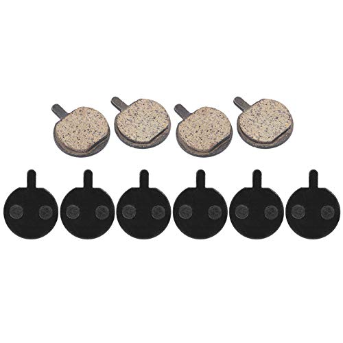 Bike Brake Pads, Bicycle Disc Resin Brakes Pad Semi Metal Smooth Braking Low Noise Cycling Pads Kit Mute Accessory KMJG019 fot Camping Outdoor Mountain Bicycles Electric Scooters 1.1*0.9*0.02in 5Pairs