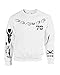 ALLNTRENDS Women's Sweatshirt Louis Tattoo Medium White