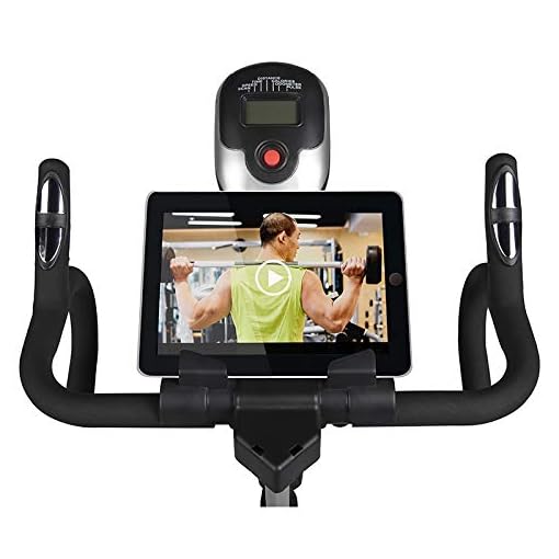 L NOW Indoor Exercise Bike Indoor Cycling Stationary Bike, Belt Drive with Heart Rate, Adjustable Seat and Handlebar… - Image 4
