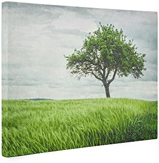 Large Canvas Print, Rustic Countryside Wall Art Rural Cottage Wall Decor Picture, 'Tree in a Field'