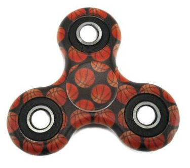 Premium Hand Spinner Toy High speed With Hybrid Ceramic Bearing By Besti â€“ Stress & Anxiety Relieving Finger Sensorial Fidget Toy For Children & Adults - For ADHD, Autism, ADD, OCD, (Basketball)