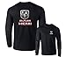 Ram Hemi Logo Dodge Emblem Mopar Badge Long Sleeve T-Shirt, Black, XL