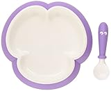 BABYBJORN Baby Plate and Spoon - Pink/Purple, 2-Count