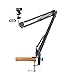 Microphone Wall Mount, Ceiling Holder Stand compatible with Blue Yeti X Nano Snowball and Shure HyperX Razer Microphones