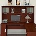 Bush Furniture Somerset 72W Hutch for L Shaped Desk in Hansen Cherry