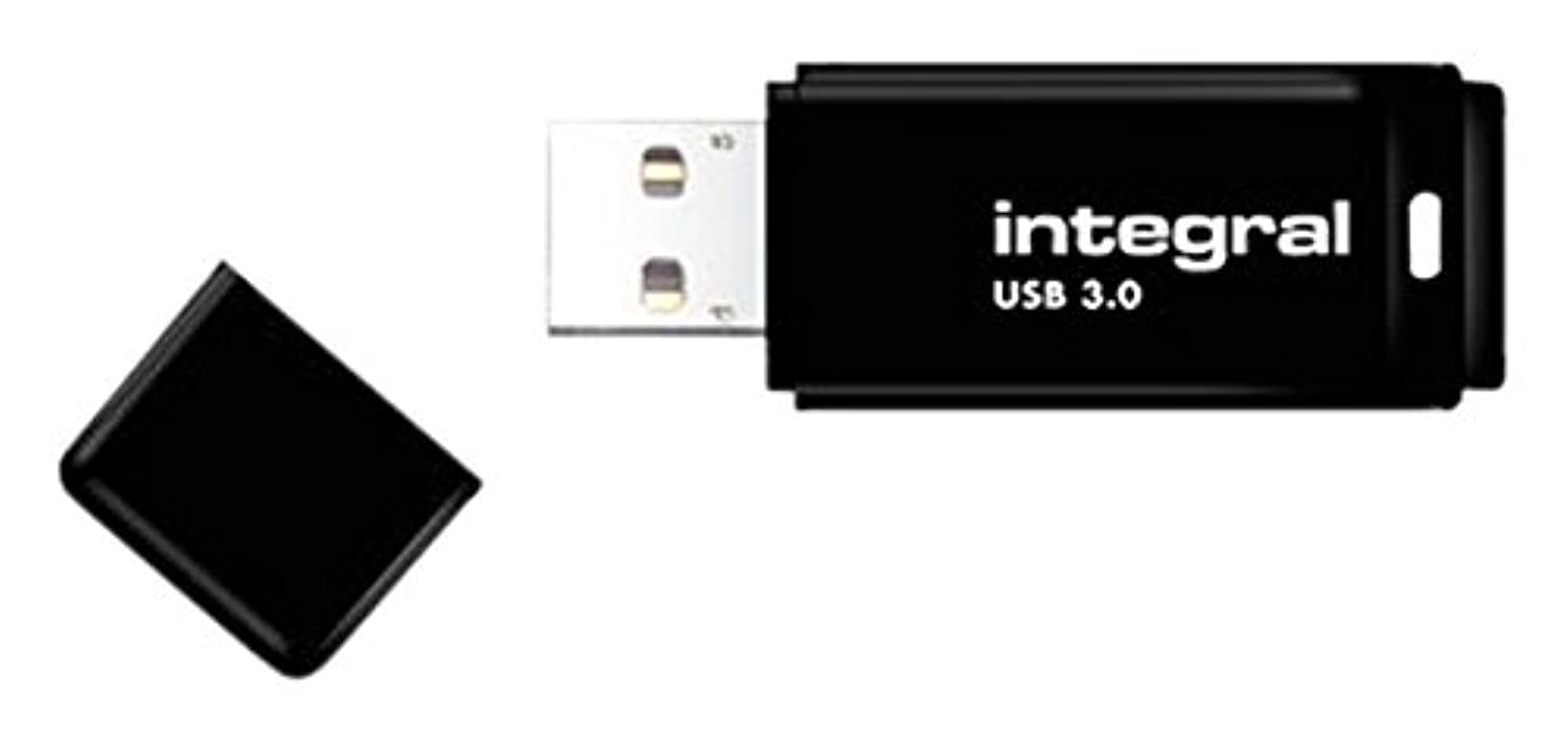 Integral 32GB USB 3.0 Black Key with Fixable Cap