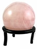 Rose Quartz Crystal Ball -Highly Polished Universal Energy Sphere- ONLY 100 IN STOCK THIS HOLIDAY SEASON with FREE STAND A GREAT GIFT by Gypsy Palace