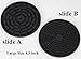 NP Highly Absorbent Silicone Drink Coasters Set of 6 (Black) with Holder- Large Size 4.3 inch- That Fits All Of Your Mugs and Glasses- Deep Tray- Good Grip Bar Coasters- Easy To Clean