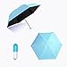 visnfa Umbrella Ultra Mini and Light with a Cute Capsule Case and not only umbrella but also Anti-UV Sun Umbrella (Blue)