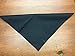 Iris Solid Color 100% Cotton All-Purpose Bandana Black (Size: 22