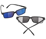 Neliblu Cool Spy Rear View Sunglasses Glasses - Look Behind Sunglasses Provides A Full Rear View - Novelty Glasses for Kids with Rear View Hidden Mirror on Inside Lens - Bulk Set of 2