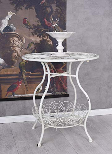 Gartentisch Weiss Eisentisch Shabby Chic Beistelltisch Balkontisch Terrassentisch aja264 Palazzo Exklusiv – Bild 5