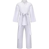 MSMAX Karate Gi for Kids Students Martial Arts Training Uniform with Belt for Judo and Karate Taekwondo Jiu Jitsu