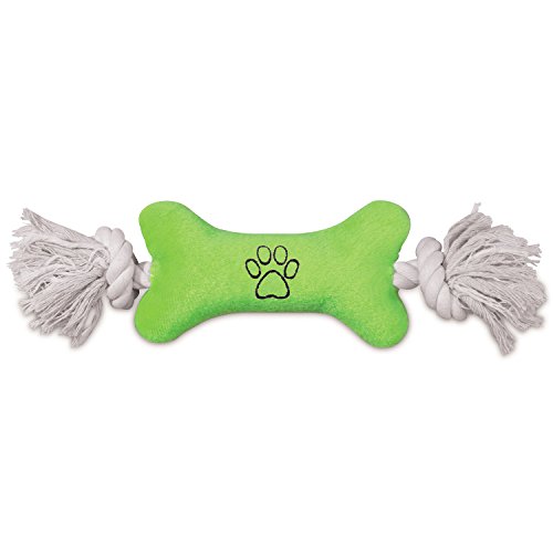 Zanies Tiny Tugger Dog Toys, Green, 7"