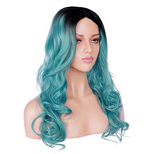 black turquoise wig