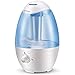 Ultrasonic Cool Mist Humidifier - Best Air Humidifiers for Bedroom / Living Room / Baby with Night Light - Whole House Solution - Large 3L Water Tank - Auto Shut Off & Filter-Free - Gift Box