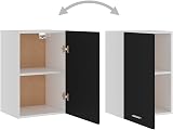 vidaXL Kitchen Cabinet Black Chipboard 39.5x31x60 cm Storage Shelf view 5