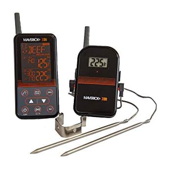 Maverick Xr 40 Wireless Extended Range Digital Instant Read Cooking Kitchen Grilling Smoker Bbq Probe Meat Thermometer Black