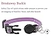 Mogoko Personalized Breakaway Cat Collar, Reflective Customized Kitten Pet Collar with Engraved ID Name Plate and Bell(Purple) 7.8