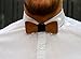 Wood Bow Tie For Men With Blue Strap Gift Box Handmade Wedding Bowtie With Gift Box Natural Oak Wood