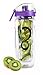 Live Infinitely 32oz Fruit Infusing Water Bottle - Water Infuser Bottle & Insulating Sleeve & Recipe eBook Industry's First Full-Length Infusion Rod - Water Intake Tracker (Purple)