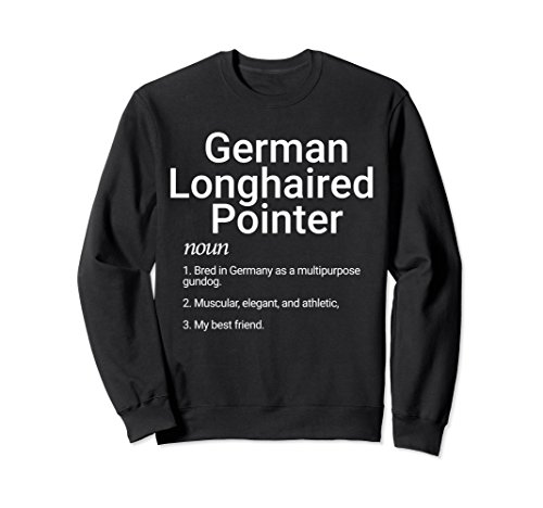 Unisex German Longhaired Pointer Dog Breed Lover Definition Sweater 2XL Black