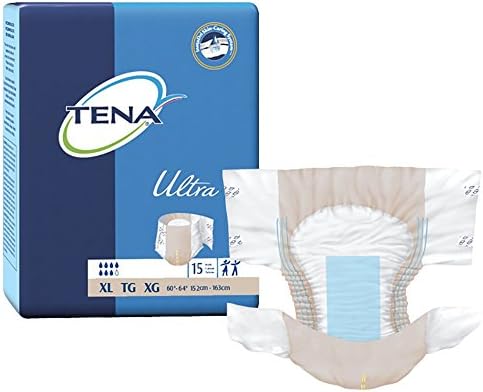 Tena Extremely Briefs 68010, X-Massive, Case/60 (4 Packs of 15)