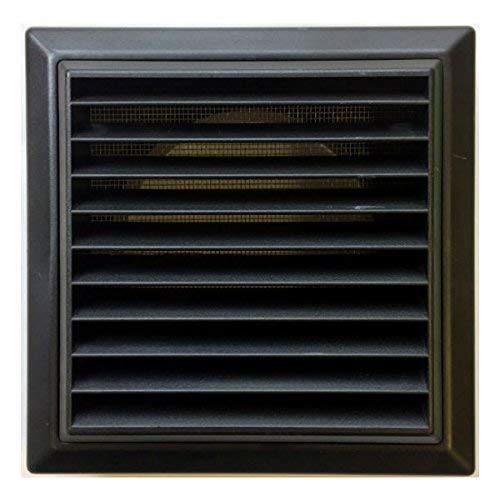 National Ventilation F4904BLK External Ventilation Grille 100 mm / 4 Inch (Black)