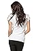 modbod Womens Casual Short Sleeve Cotton Tee V-Neck - Extra Length (X-Large, White)