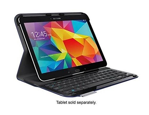 Logitech Ultrathin Keyboard Folio for Samsung Galaxy Tab4 10.1 (920-003918)-(Certified Refurbished)