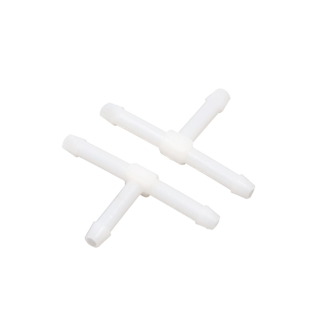 30Pcs White 3mm T Shape Plastic Joiner Air Water Fuel Hose Tube Connector